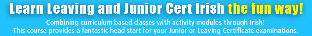 Learn Leaving and Junior Cert Irish the fun way!